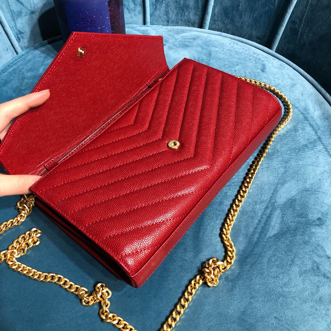 YSL CASSANDRE MATELASSÉ CHAIN WALLET