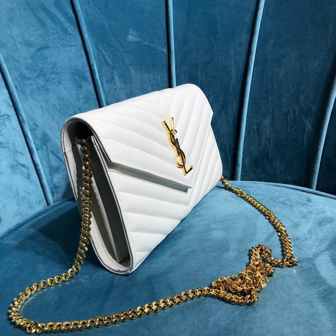 YSL CASSANDRE MATELASSÉ CHAIN WALLET