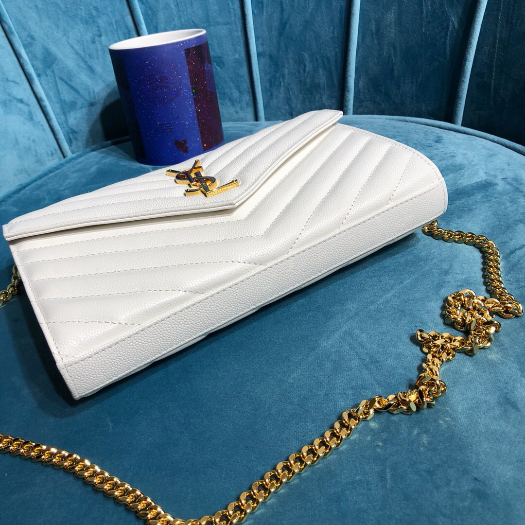 YSL CASSANDRE MATELASSÉ CHAIN WALLET