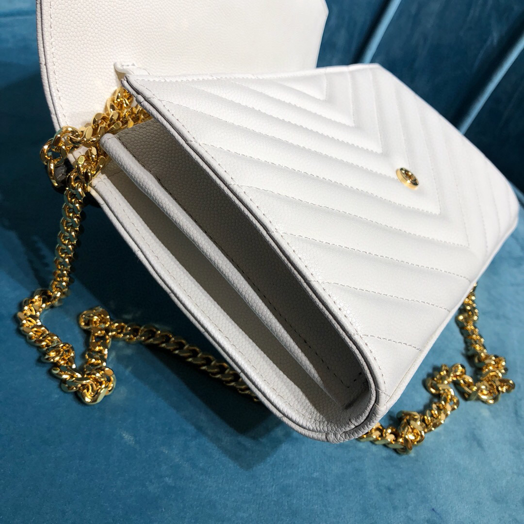 YSL CASSANDRE MATELASSÉ CHAIN WALLET