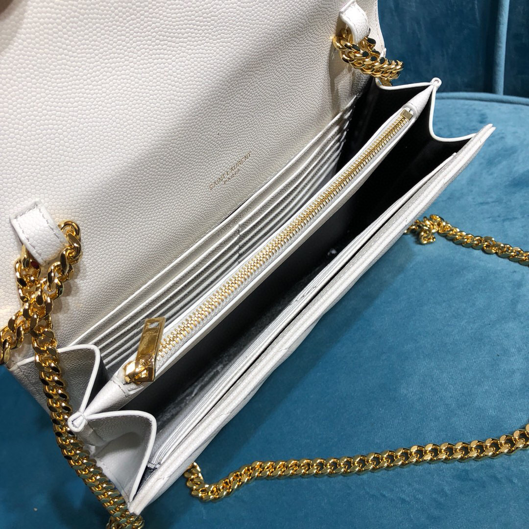 YSL CASSANDRE MATELASSÉ CHAIN WALLET