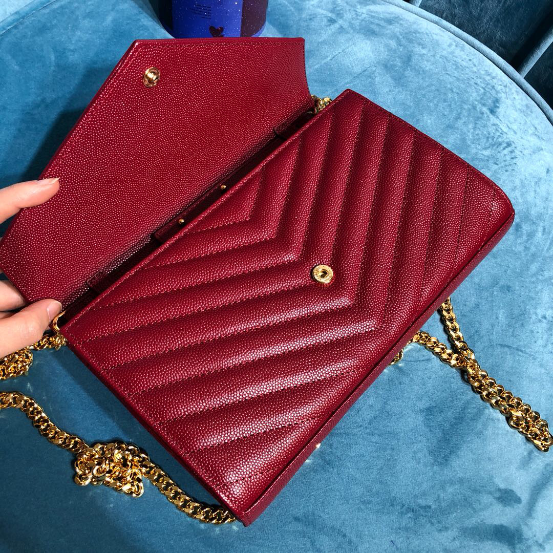 YSL CASSANDRE MATELASSÉ CHAIN WALLET