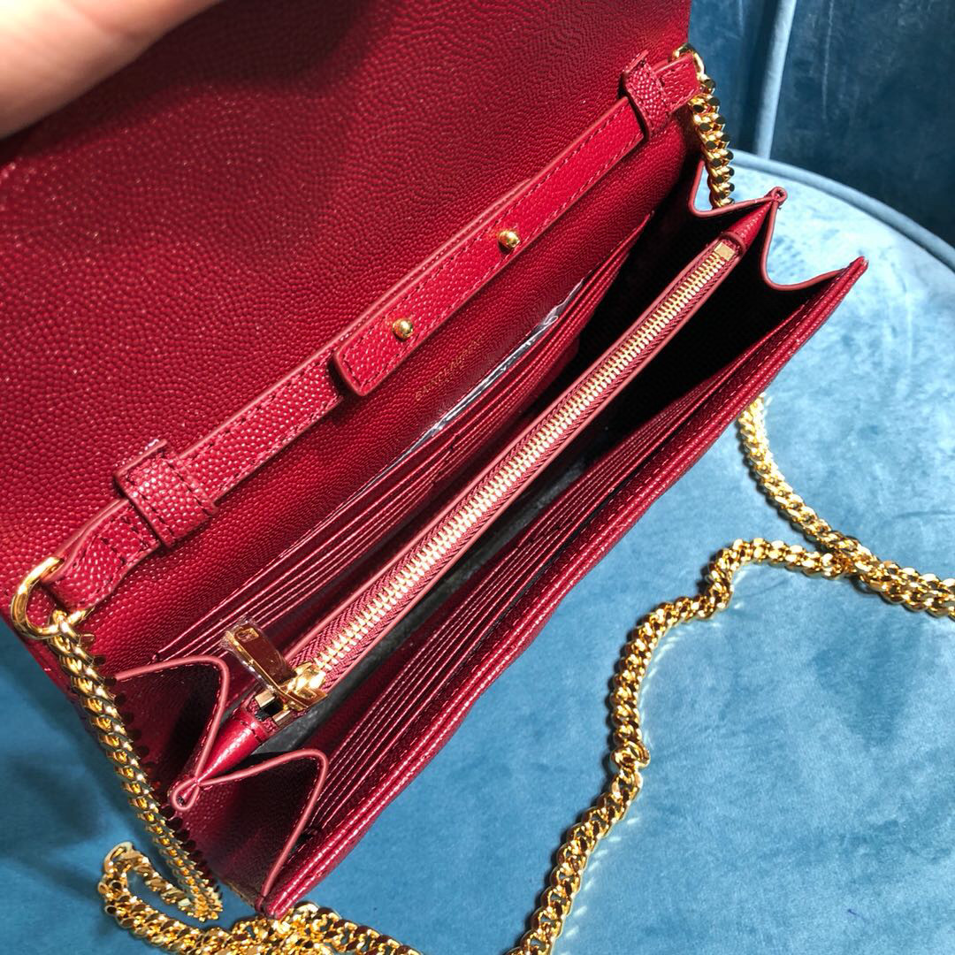 YSL CASSANDRE MATELASSÉ CHAIN WALLET