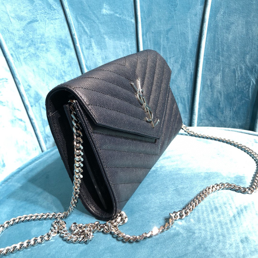 YSL CASSANDRE MATELASSÉ CHAIN WALLET