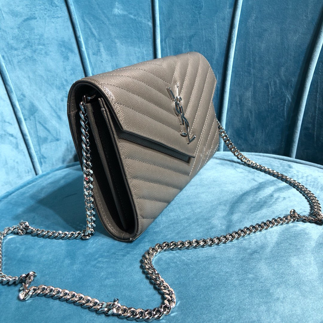 YSL CASSANDRE MATELASSÉ CHAIN WALLET