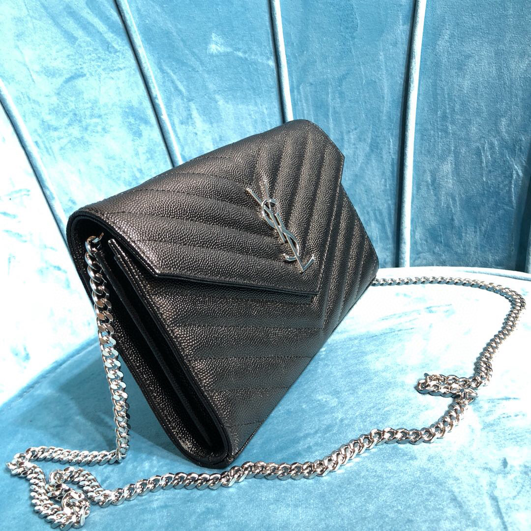 YSL CASSANDRE MATELASSÉ CHAIN WALLET