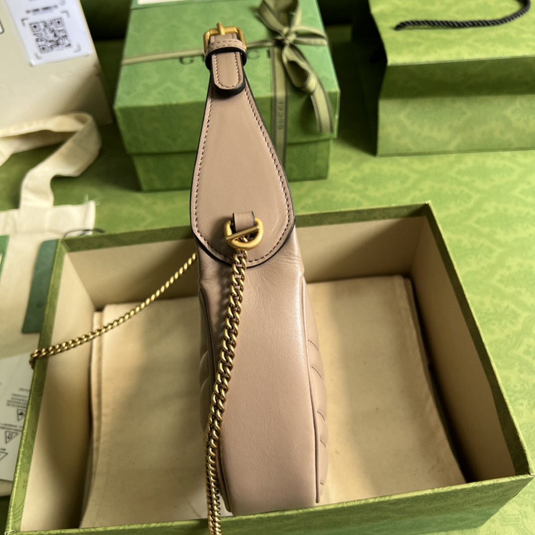 G*u*i marmont half-moon-shaped mini bag