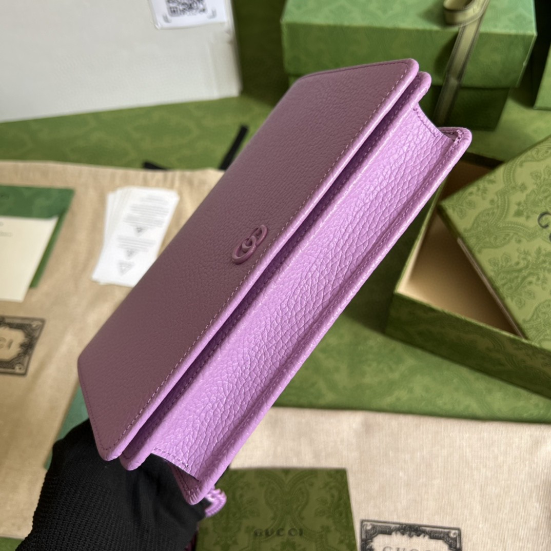 G*u*i gg marmont leather mini chain bag