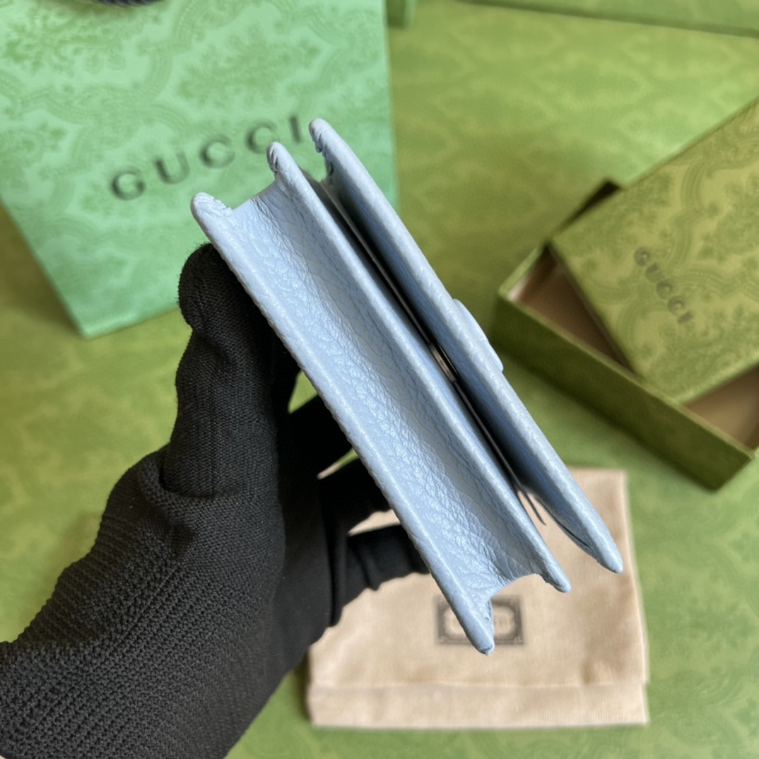 G*u*i leather card case wallet