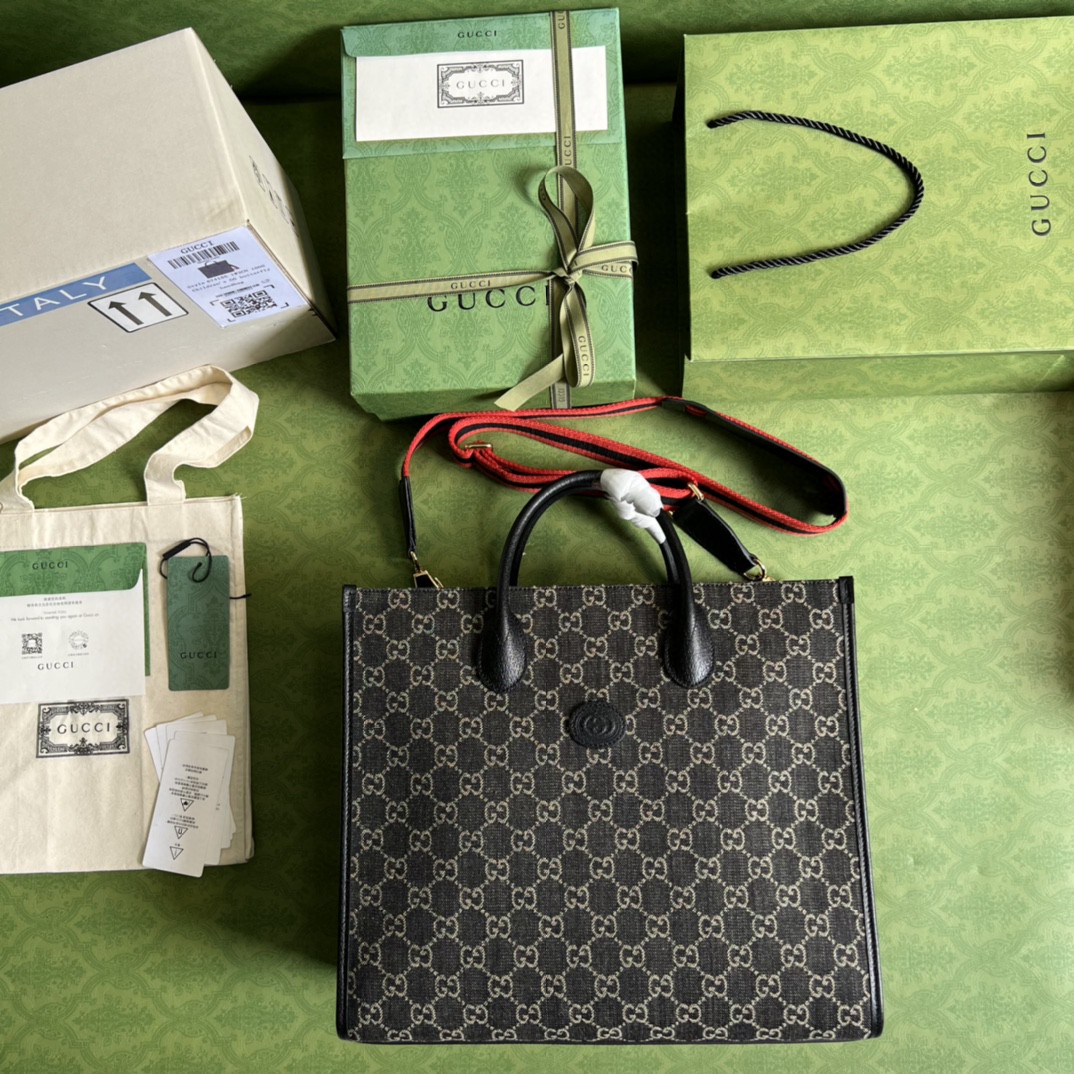 G*u*i medium tote bag with interlocking g