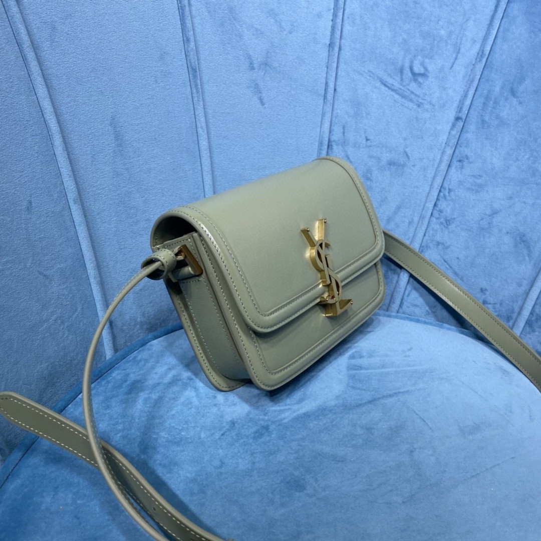 YSL SOLFERINO SMALL SATCHEL IN BOX SAINT LAURENT LEATHER