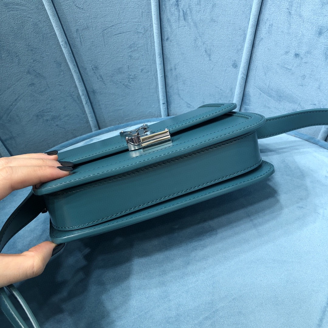 YSL SOLFERINO SMALL SATCHEL IN BOX SAINT LAURENT LEATHER