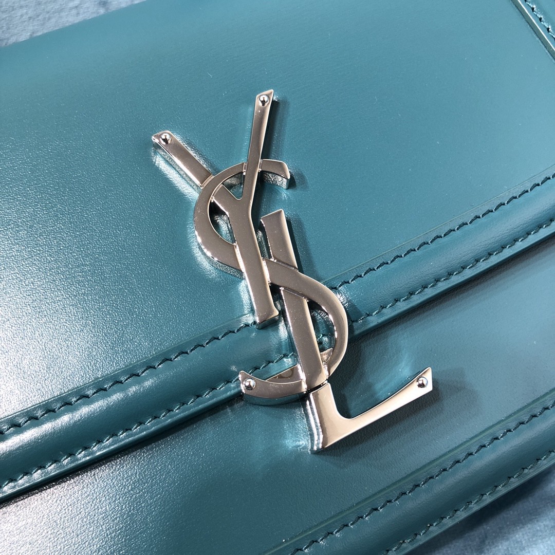 YSL SOLFERINO SMALL SATCHEL IN BOX SAINT LAURENT LEATHER