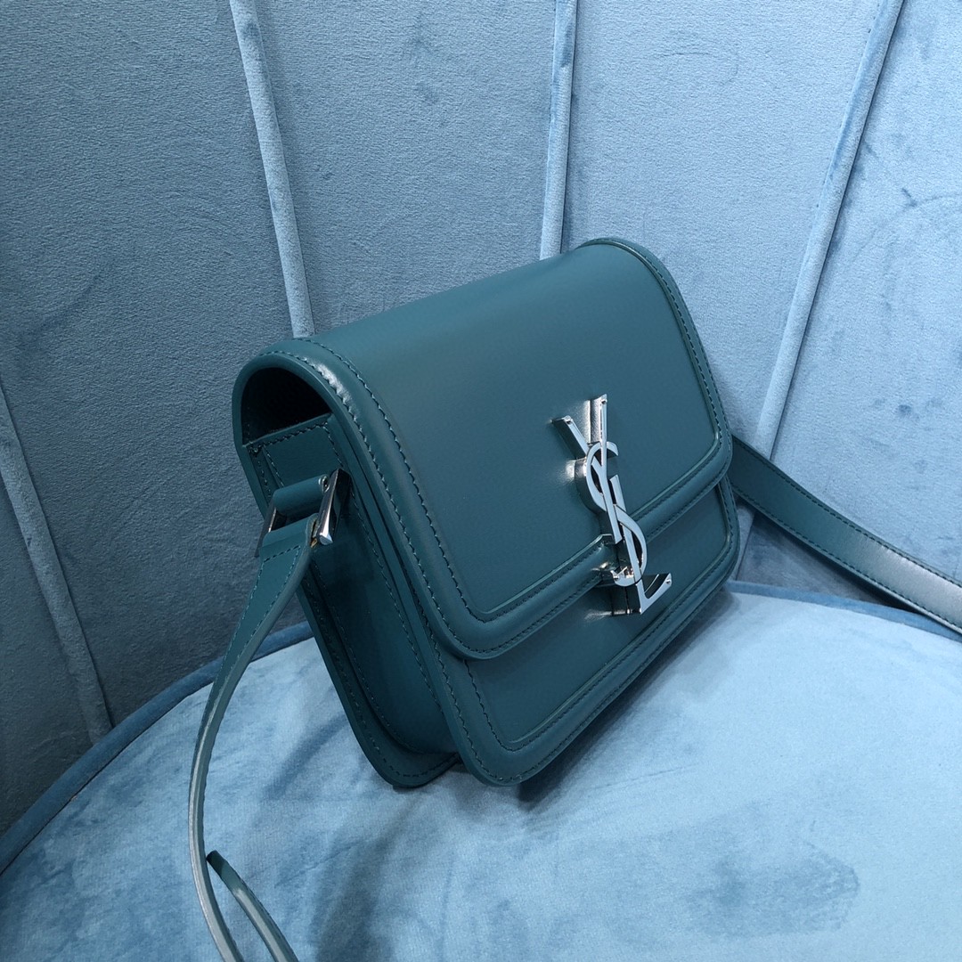 YSL SOLFERINO SMALL SATCHEL IN BOX SAINT LAURENT LEATHER