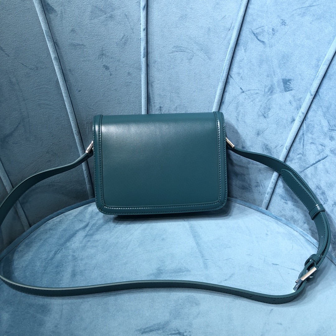 YSL SOLFERINO SMALL SATCHEL IN BOX SAINT LAURENT LEATHER