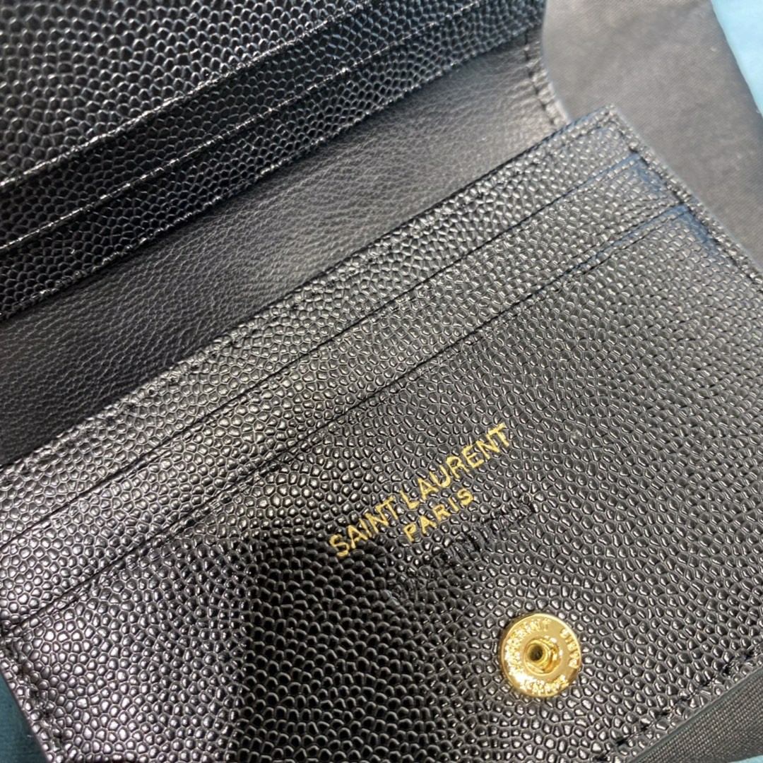 YSL CASSANDRE MATELASSÉ FLAP CARD CASE