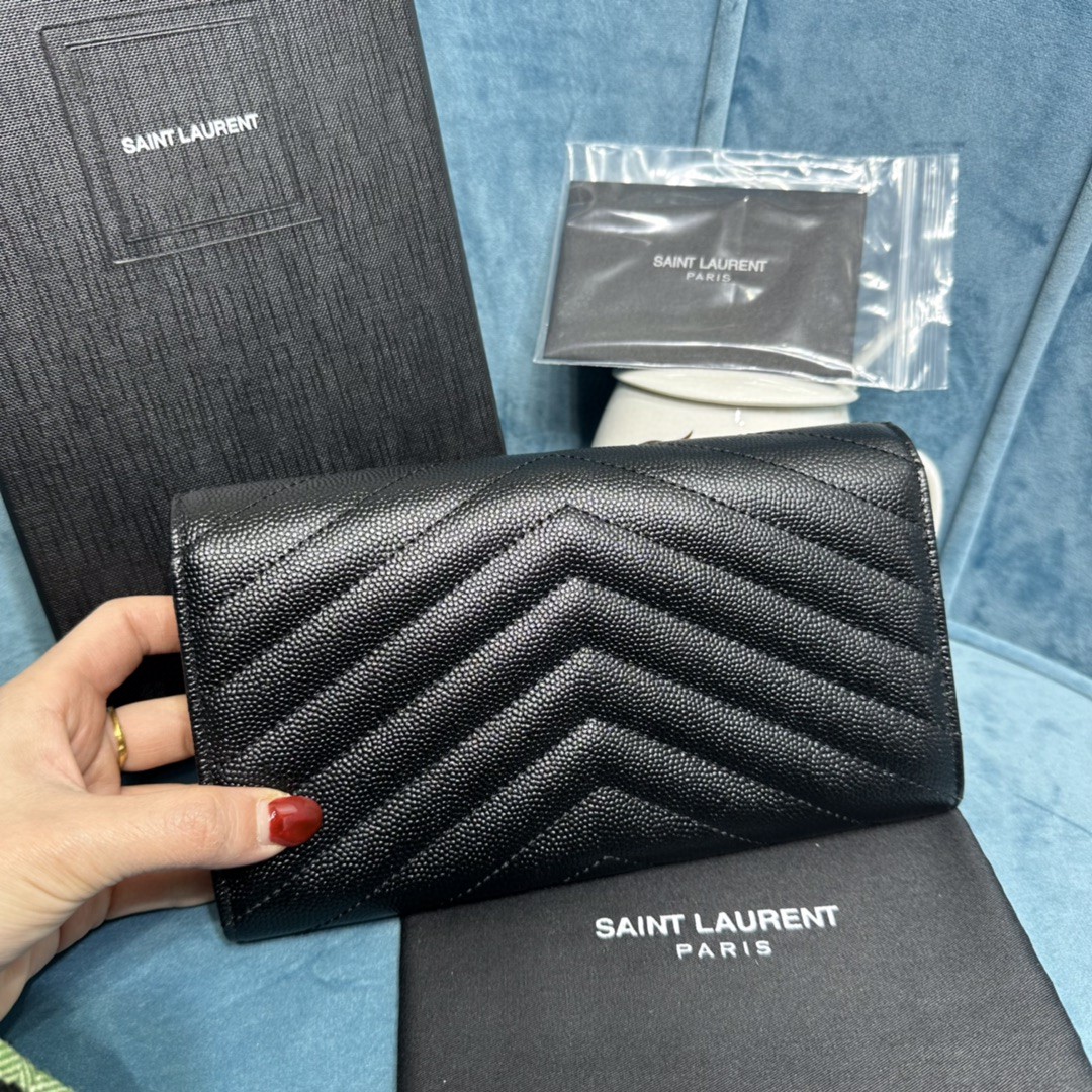 YSL CASSANDRE MATELASSÉ LARGE FLAP WALLET