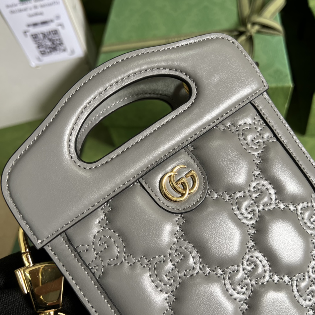 G*u*i gg matelassÉ top handle mini bag