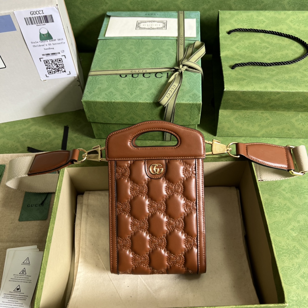 G*u*i gg matelassÉ top handle mini bag