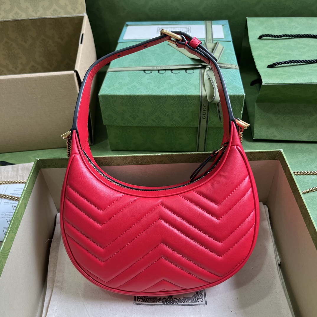 G*u*i marmont half-moon-shaped mini bag