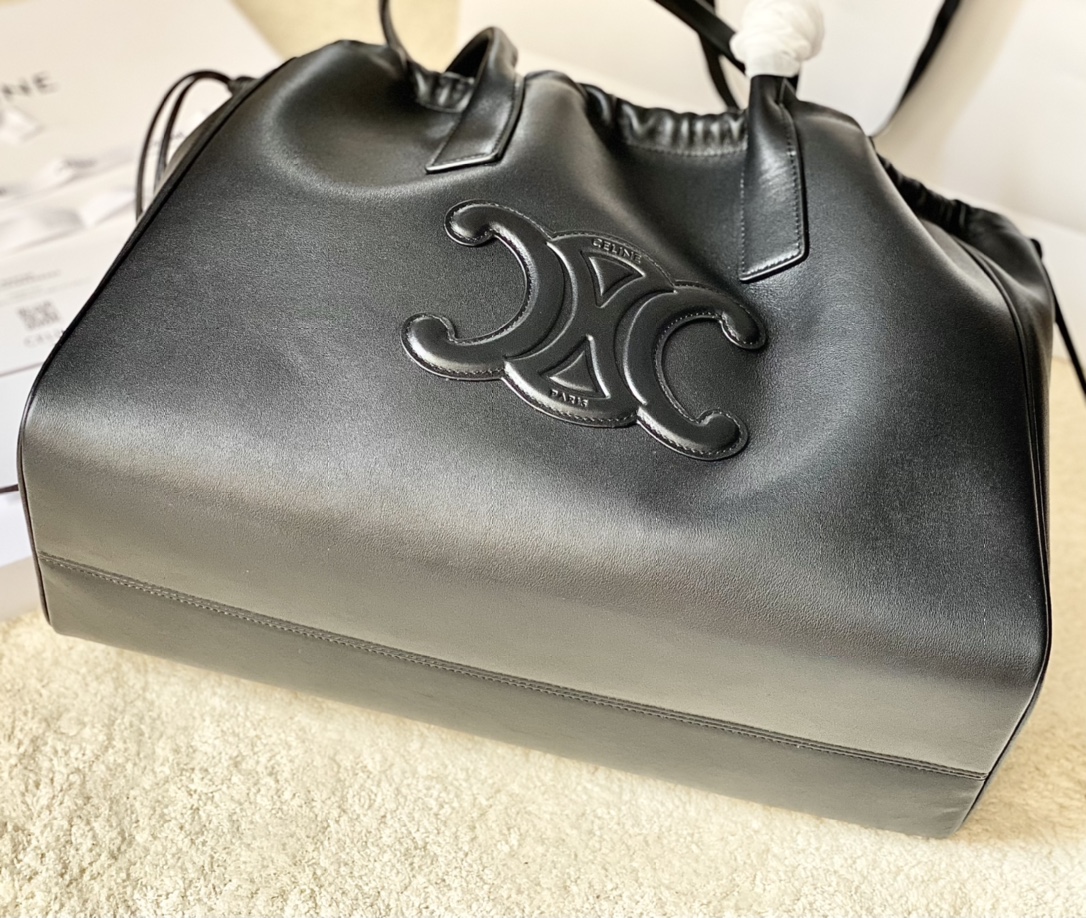 Ce**e cabas drawstring cuir