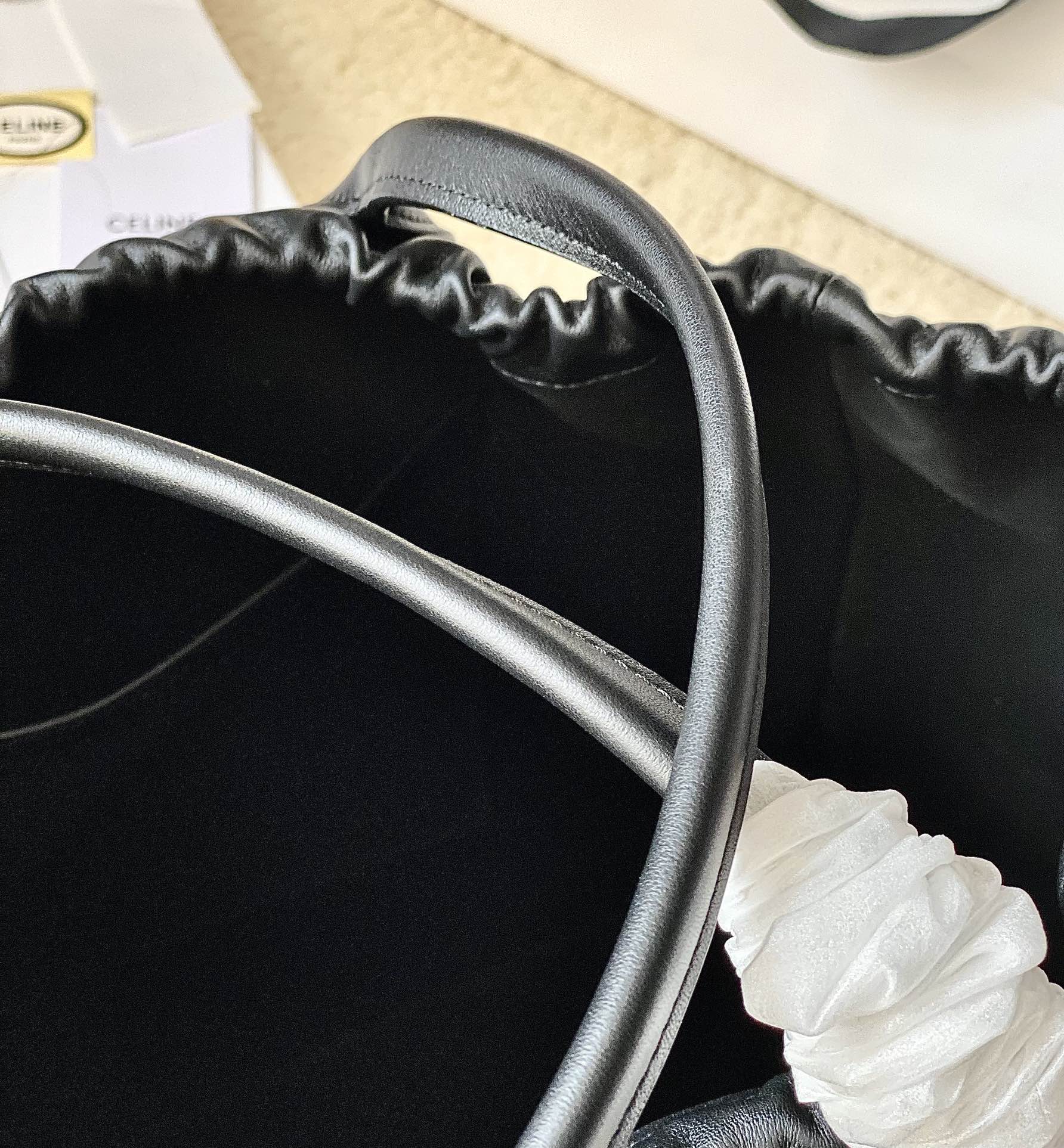 Ce**e cabas drawstring cuir