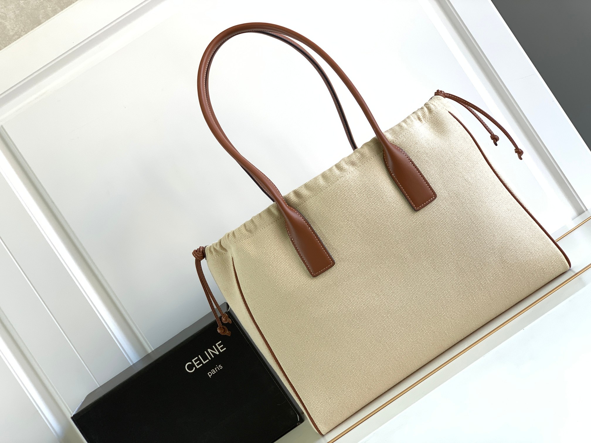 Ce**e Ce**e cabas drawstring cuir