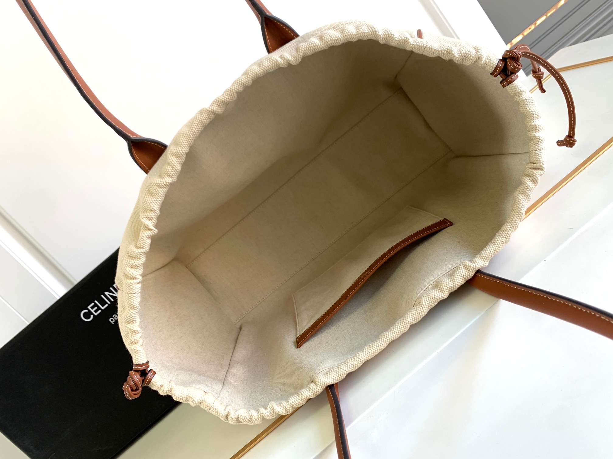 Ce**e Ce**e cabas drawstring cuir