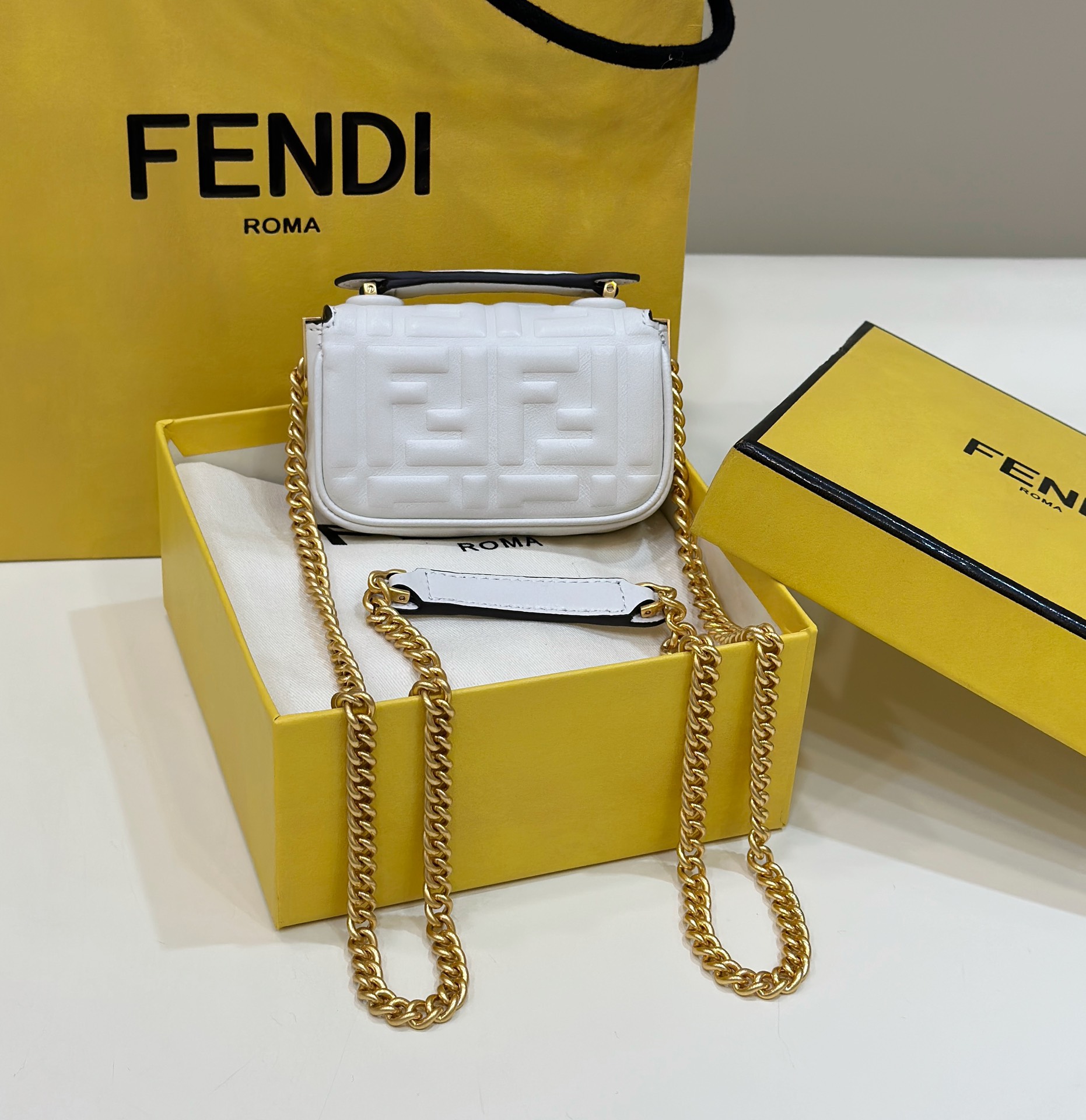 F**di nano  baguette mini bag