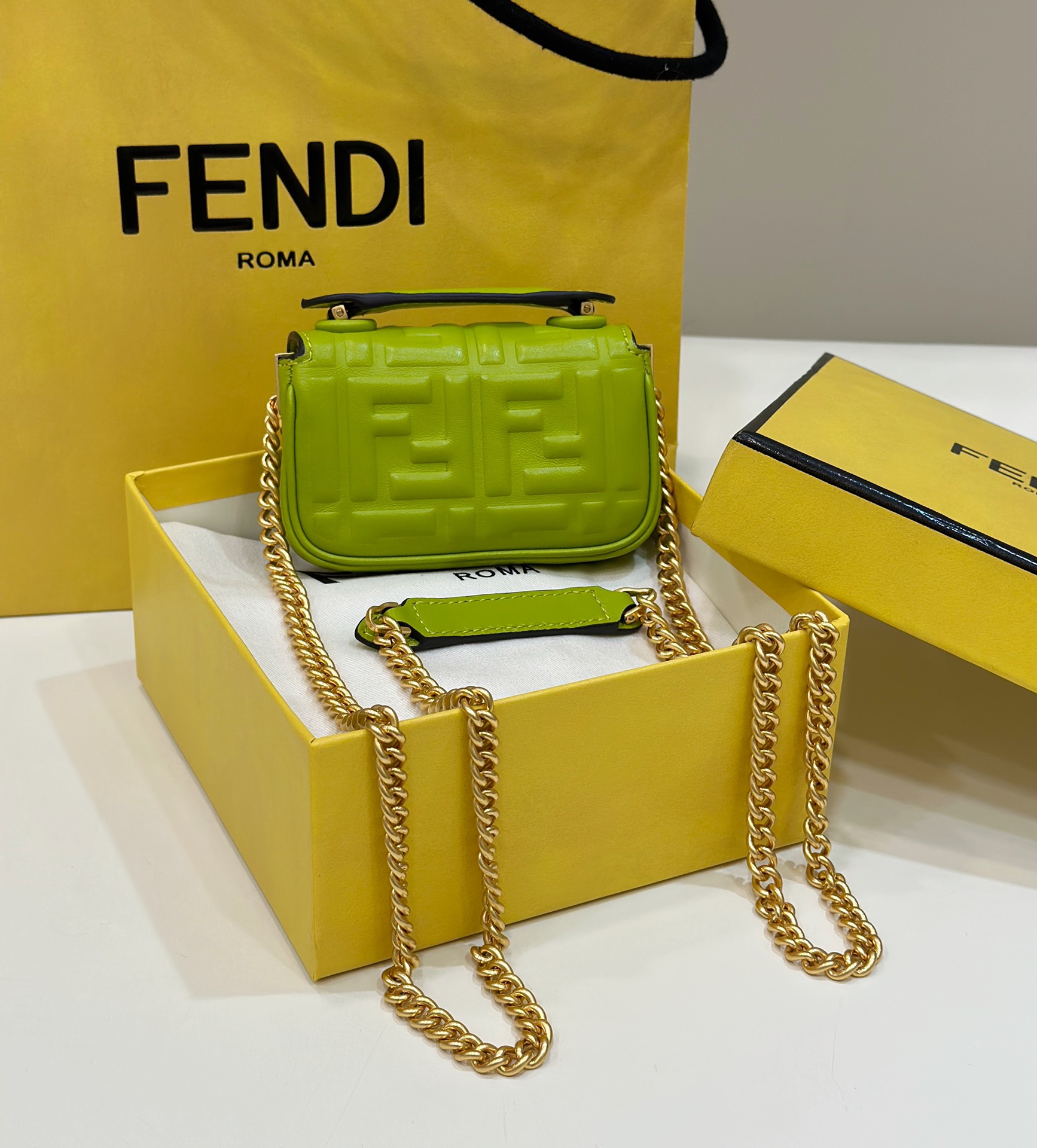 F**di nano  baguette mini bag