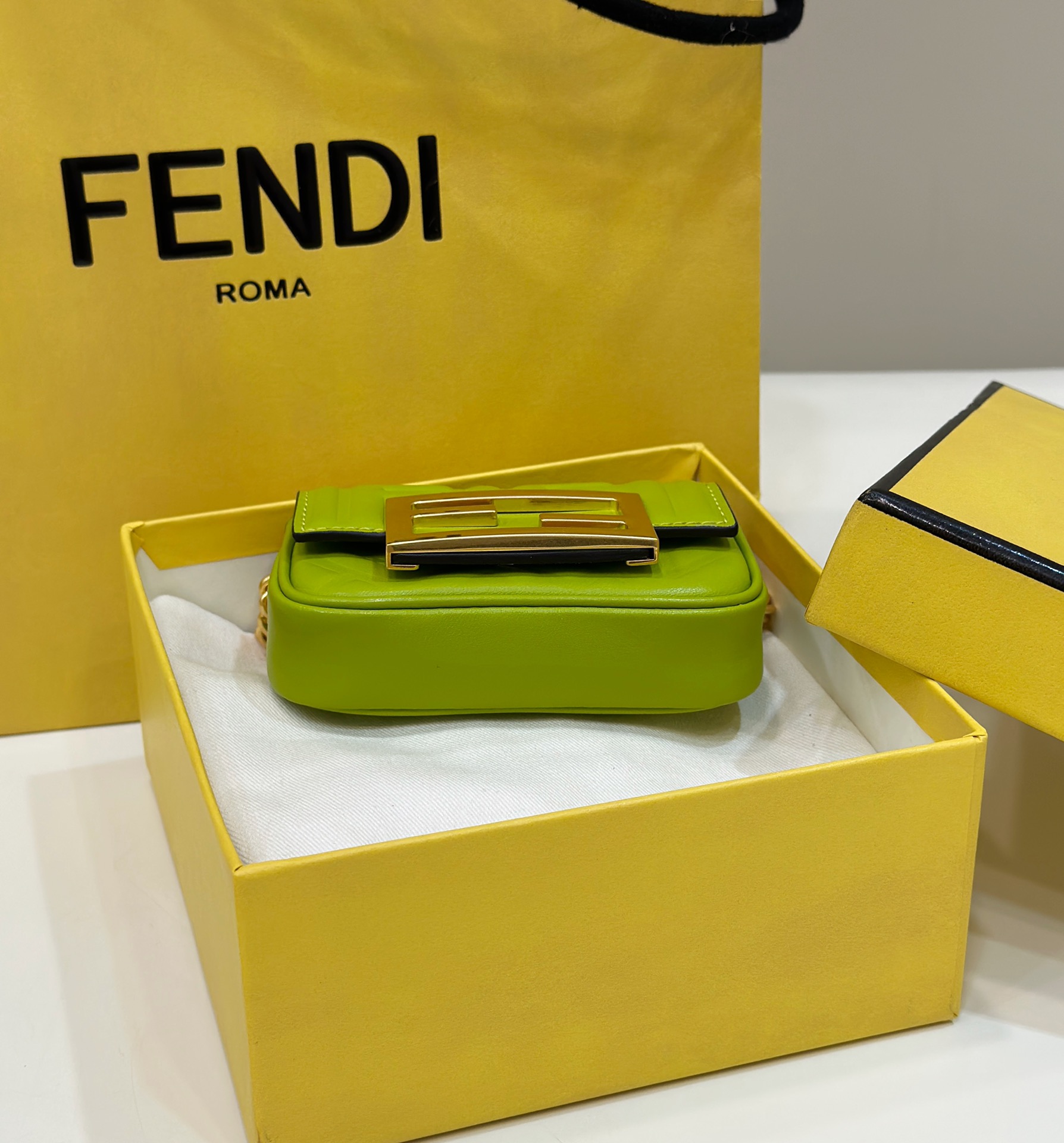 F**di nano  baguette mini bag