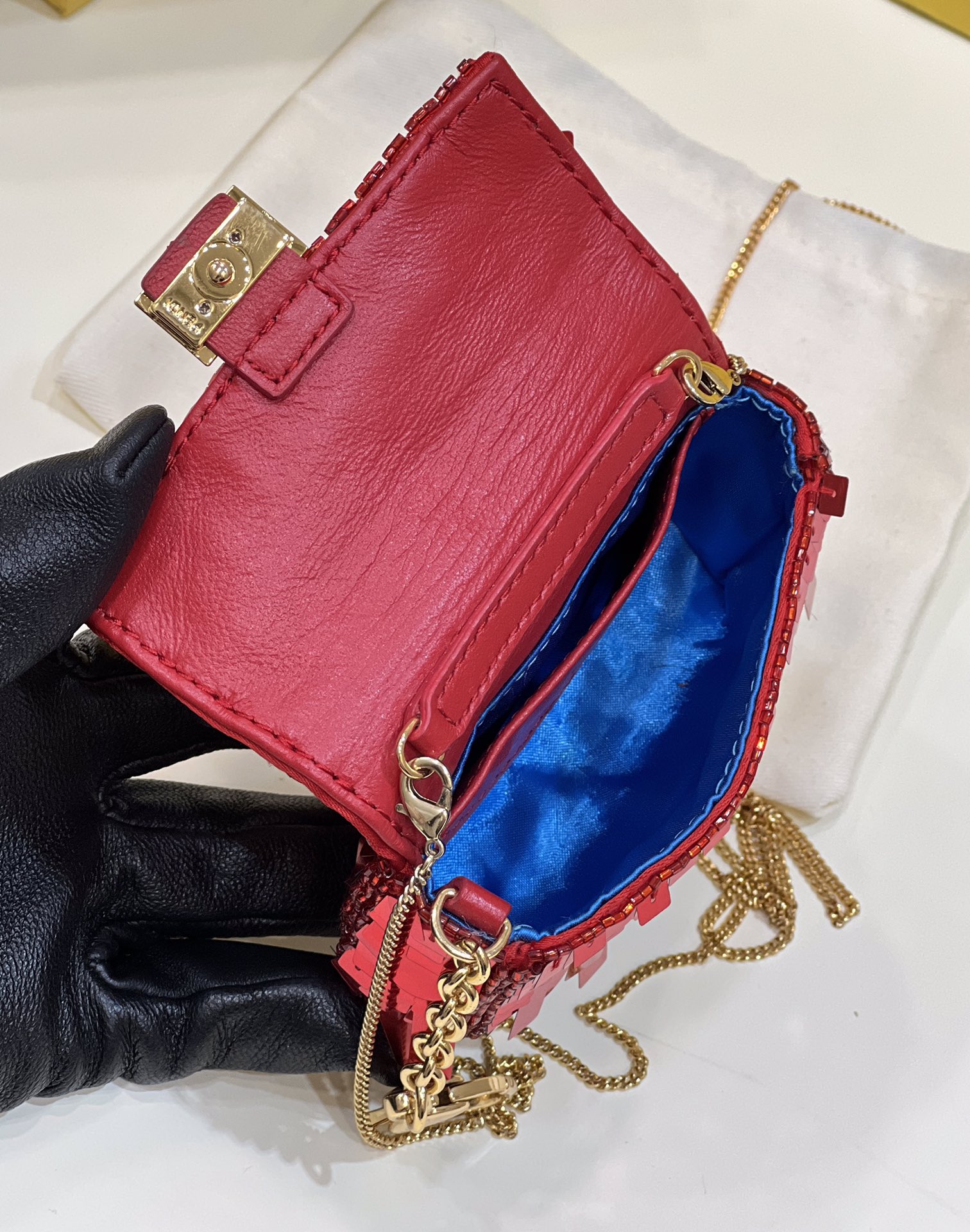 F**di nano baguette charm