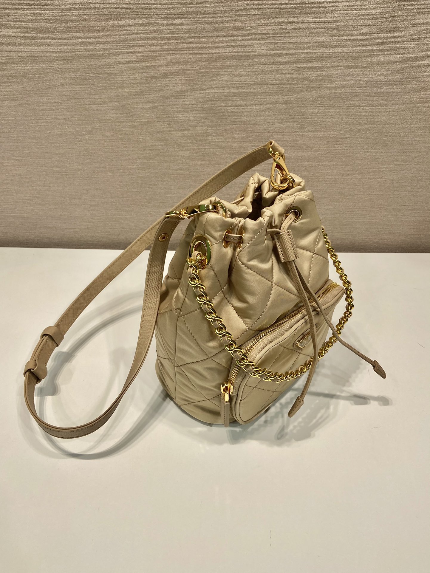 Pra*a duet re-nylon bucket bag