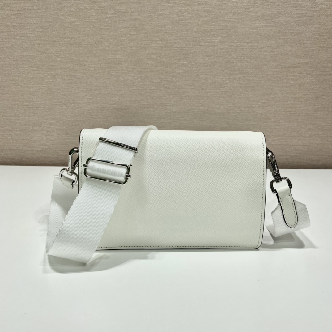 Pra*a saffiano leather mini envelope bag