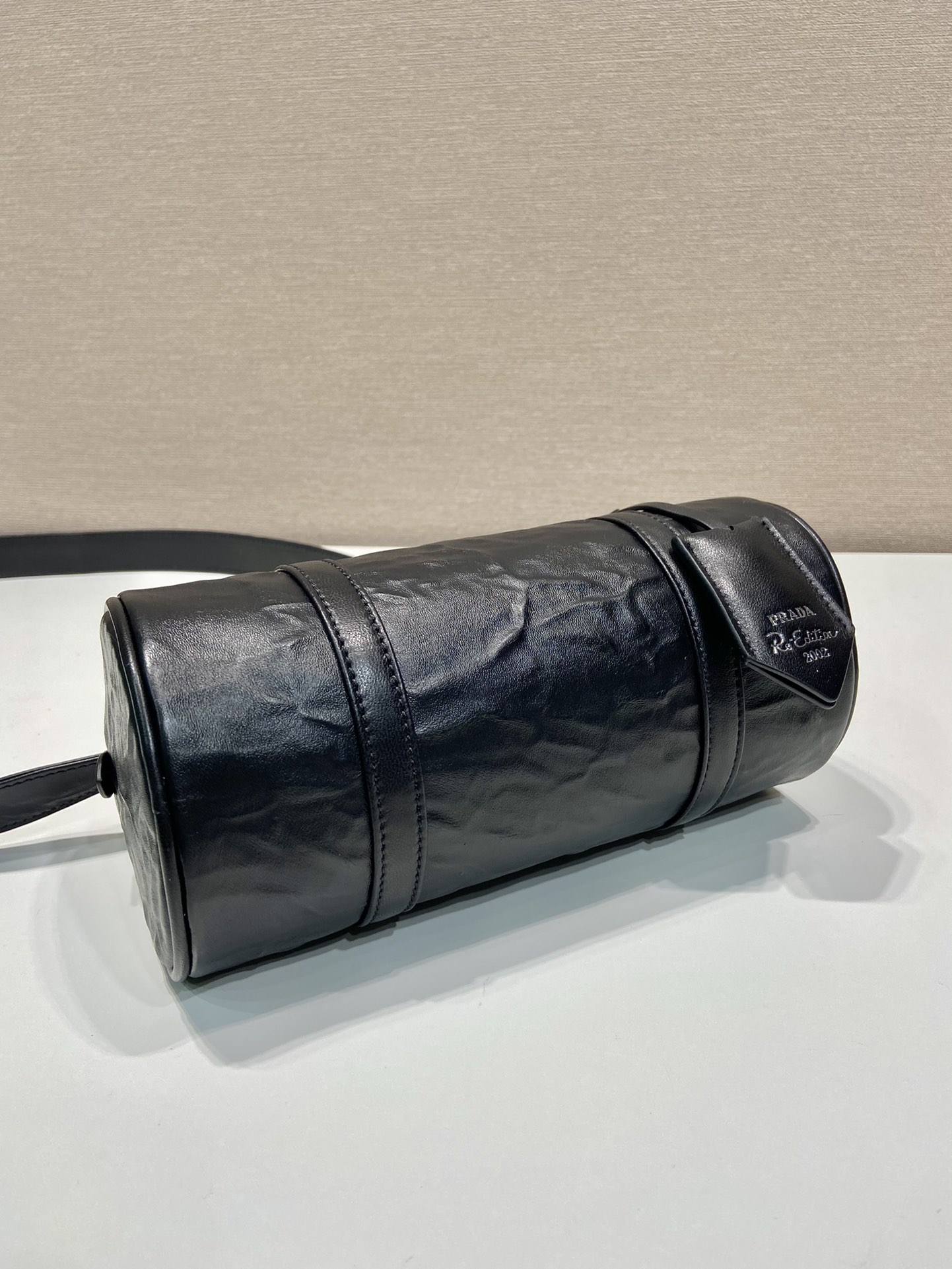 Pra*a antique nappa leather handbag