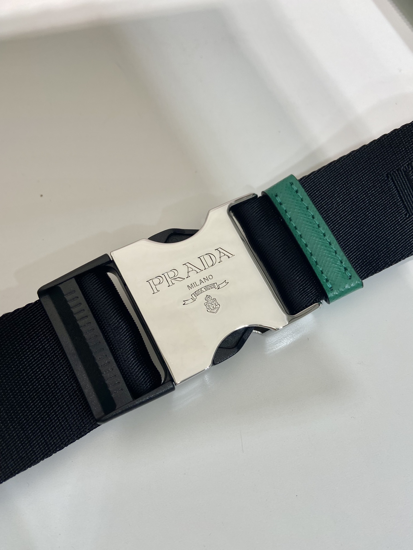 Pra*a saffiano leather belt bag