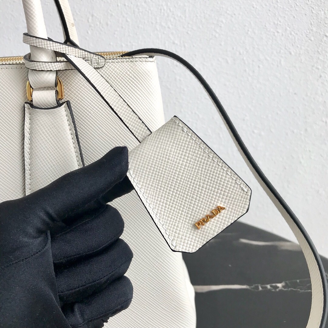 Pra*a galleria saffiano leather bag