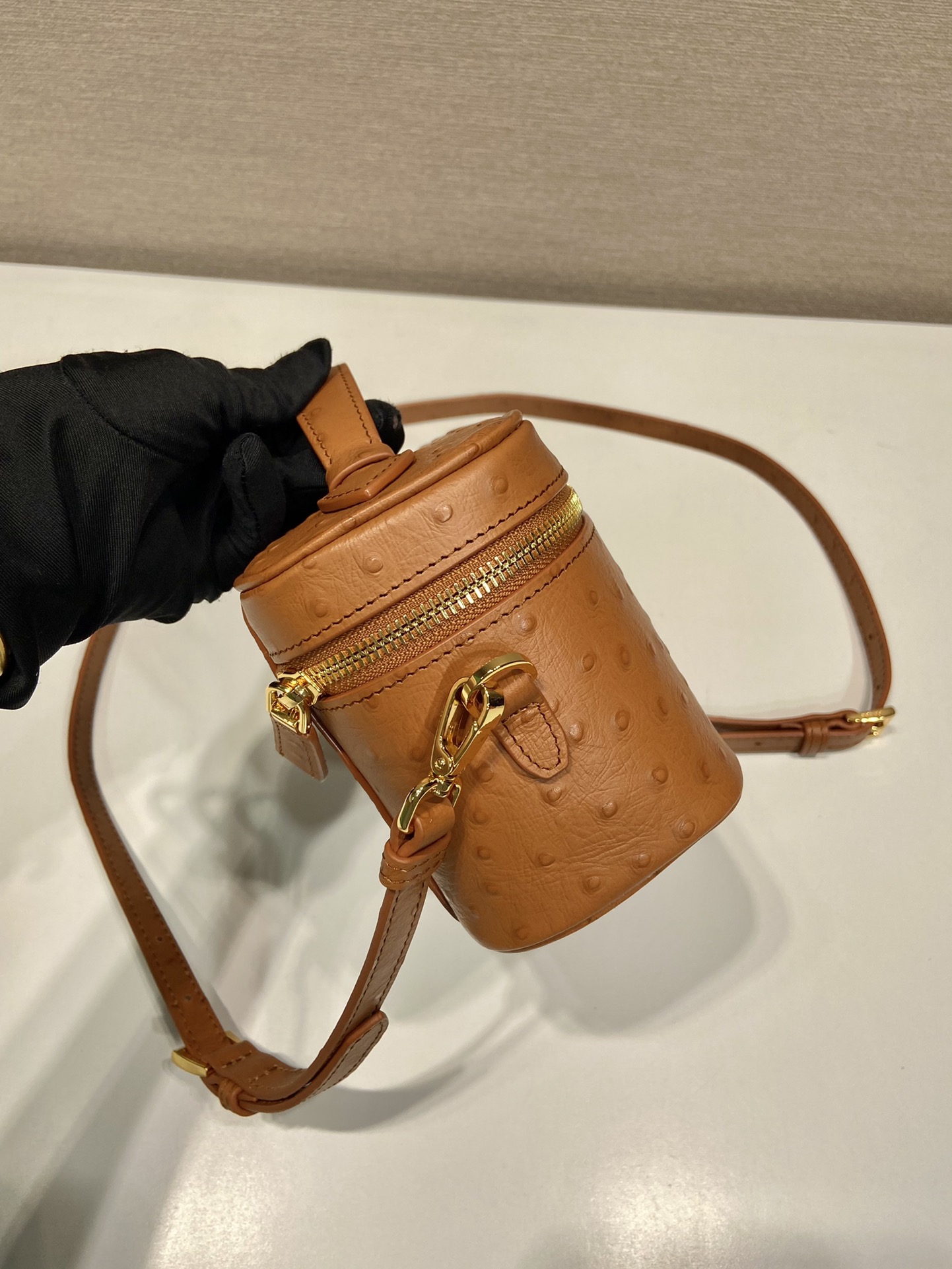Pra*a leather mini-bag