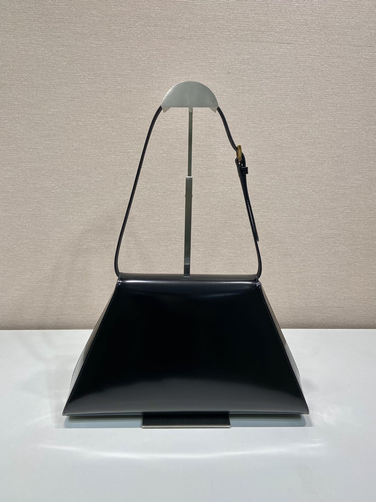 Pra*a brushed leather handbag