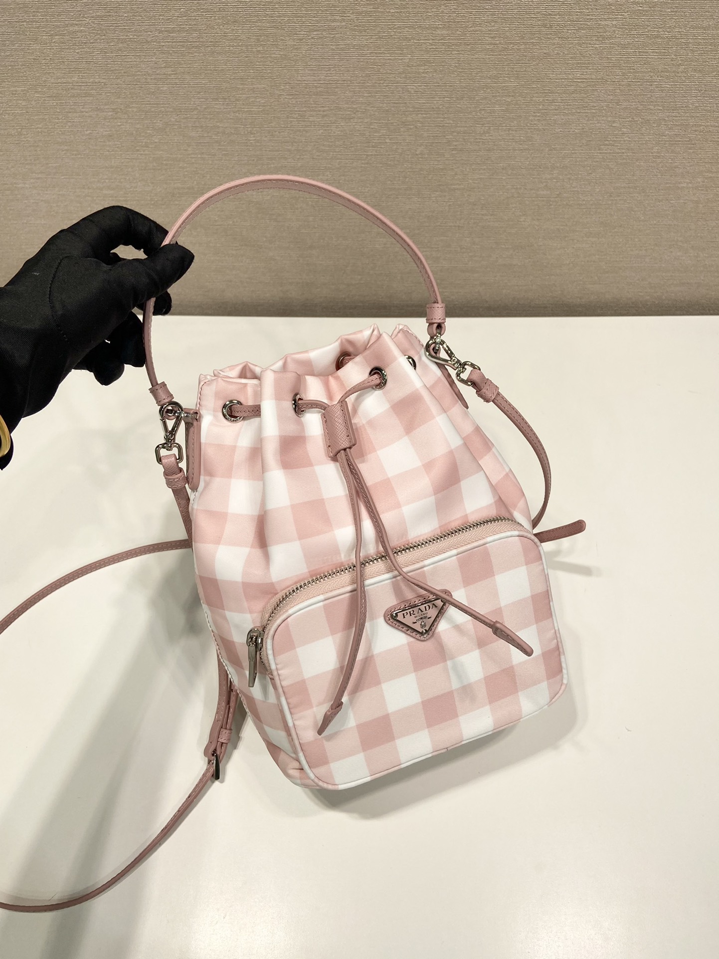 Pra*a duet printed re-nylon bag