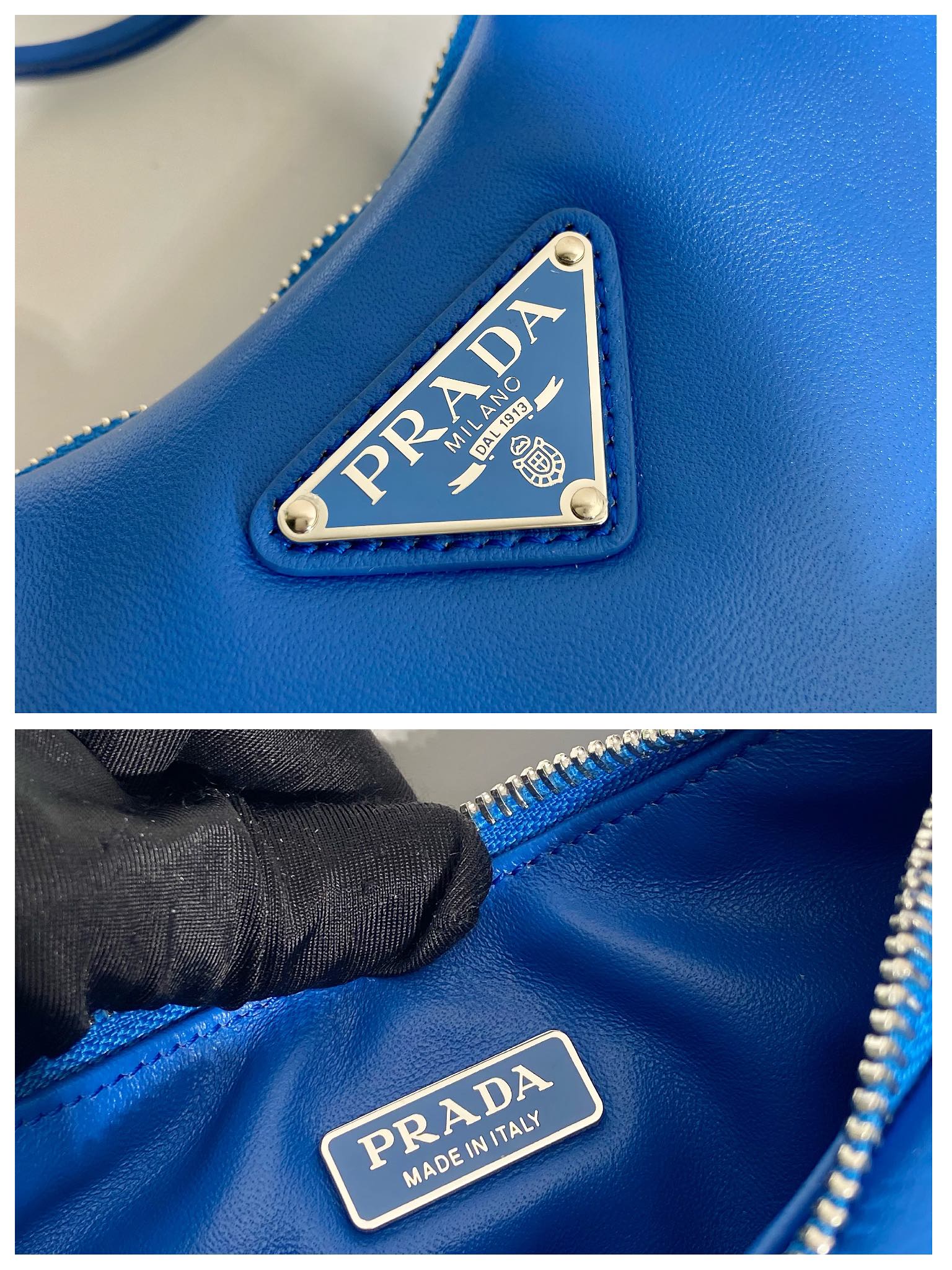Pra*a leather mini hobo bag