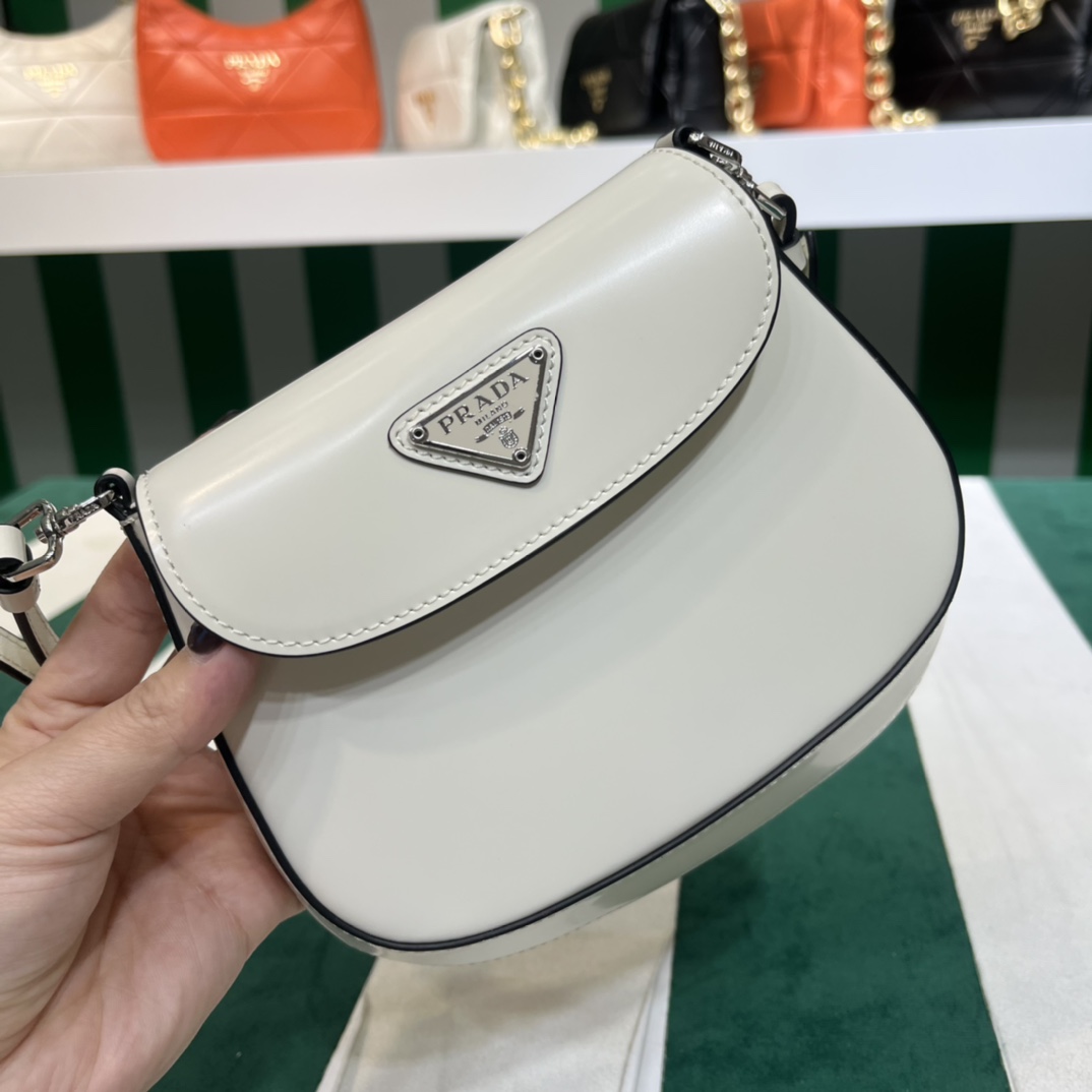 Pra*a cleo brushed leather mini bag