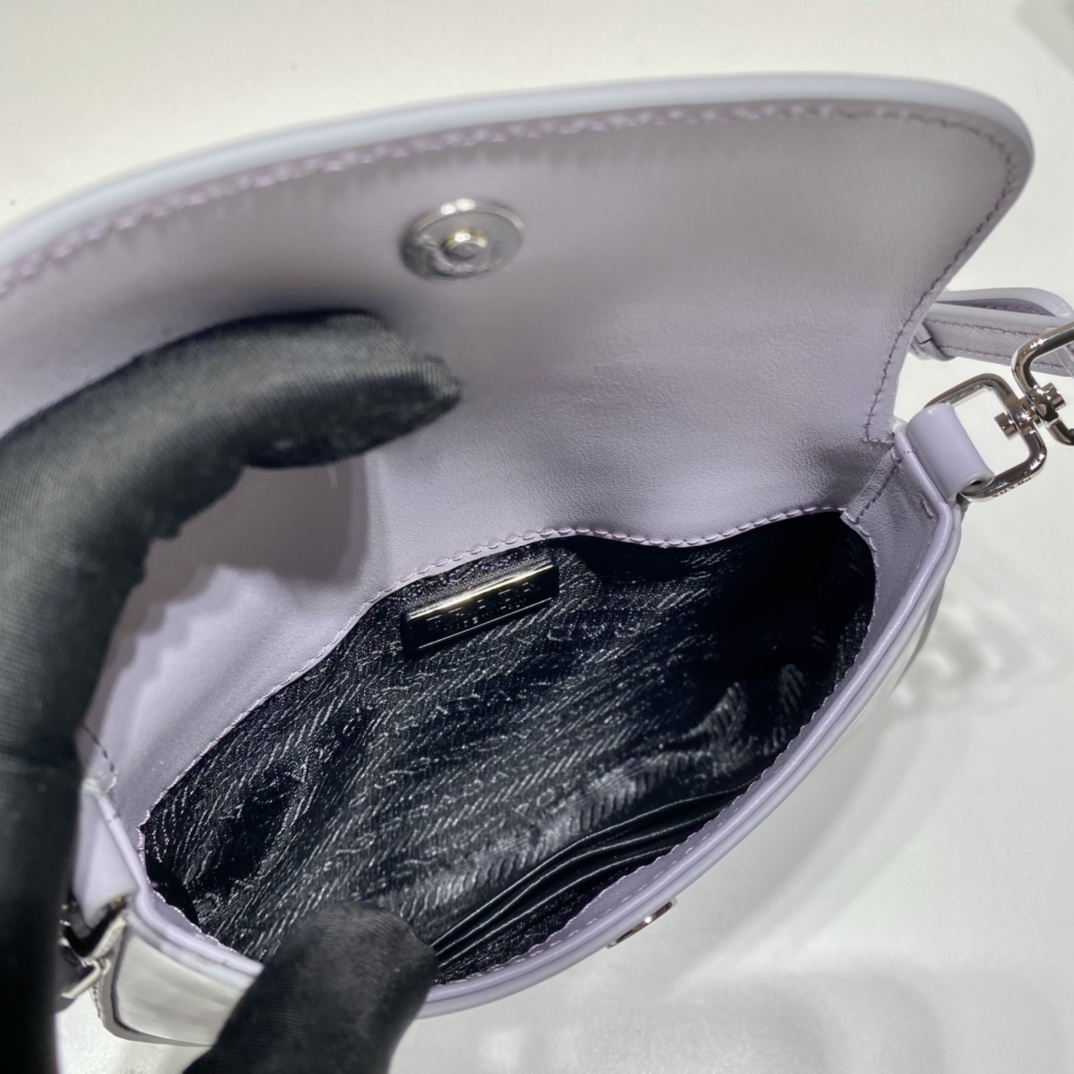 Pra*a cleo brushed leather mini bag