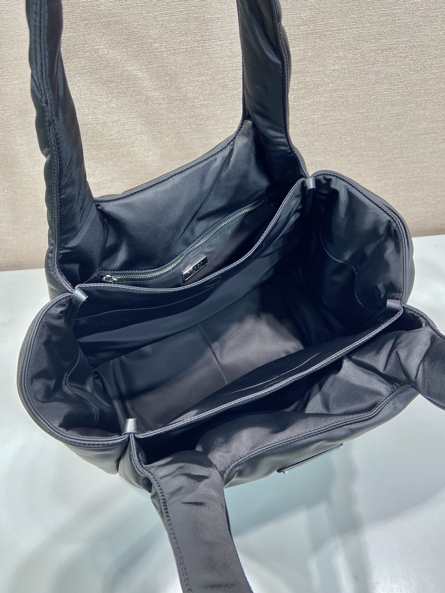Pra*a large padded re-nylon tote bag