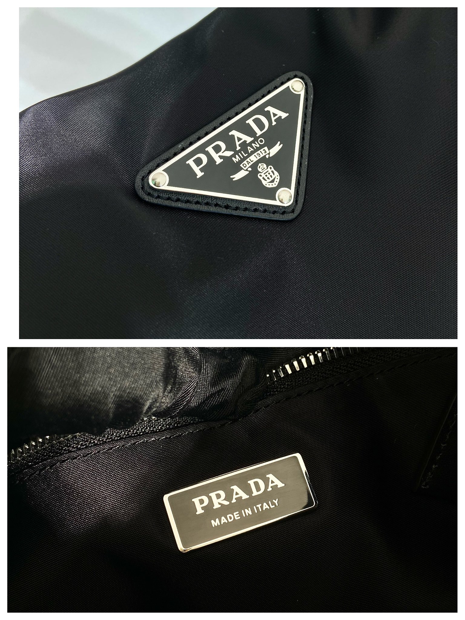 Pra*a large padded re-nylon tote bag