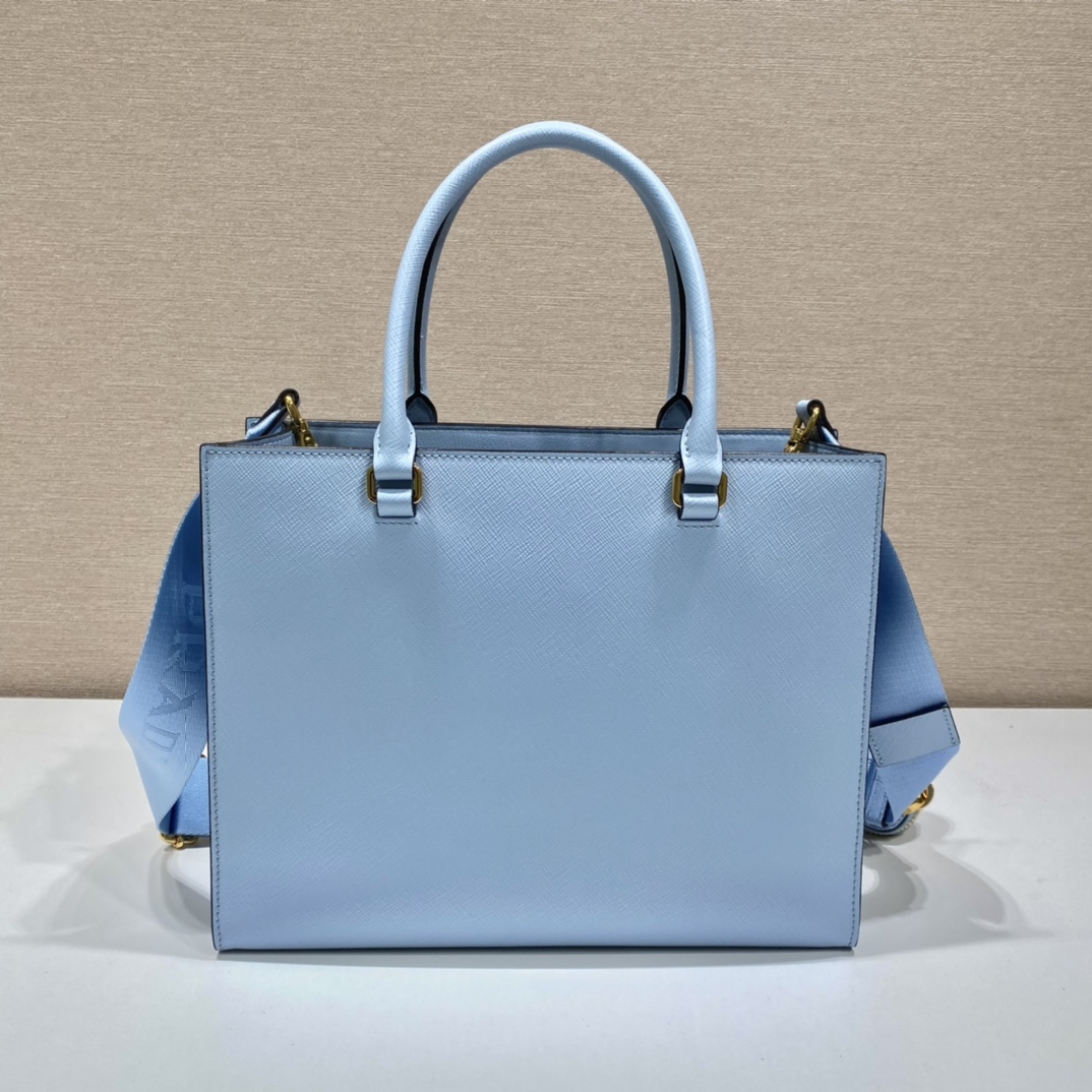 Pra*a medium saffiano leather handbag