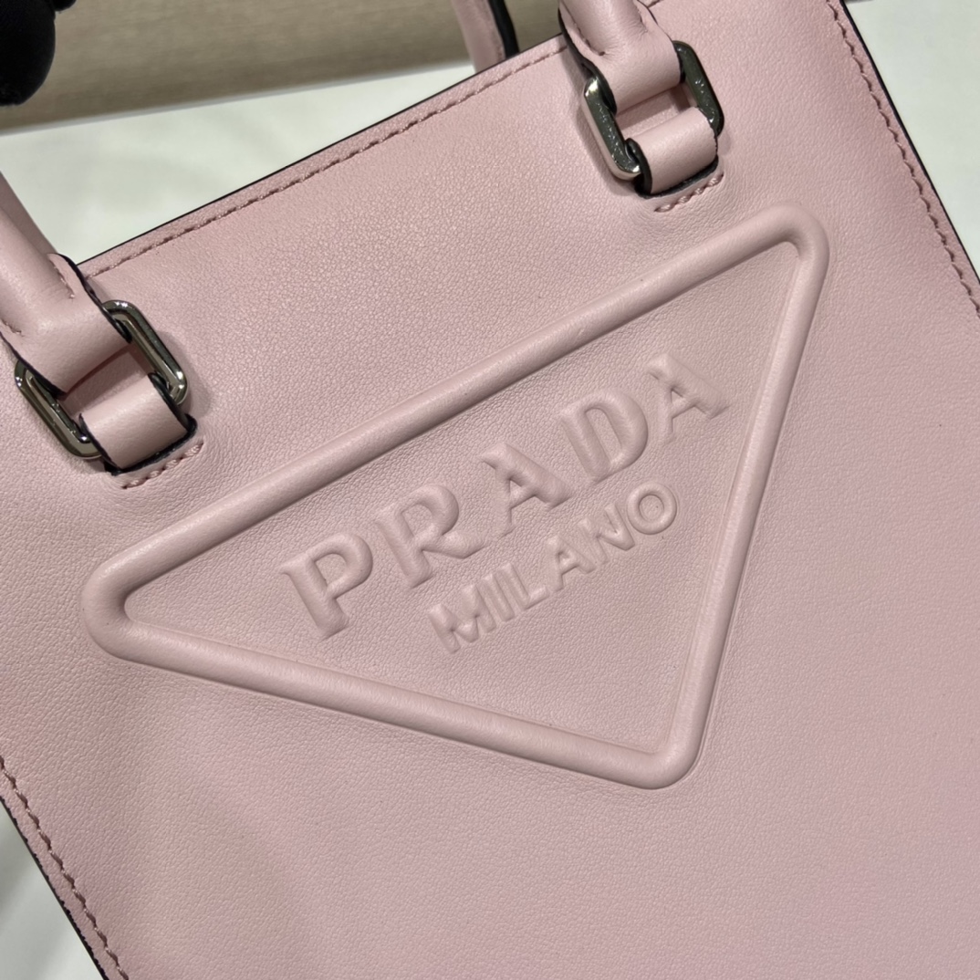 Pra*a small saffiano leather handbag