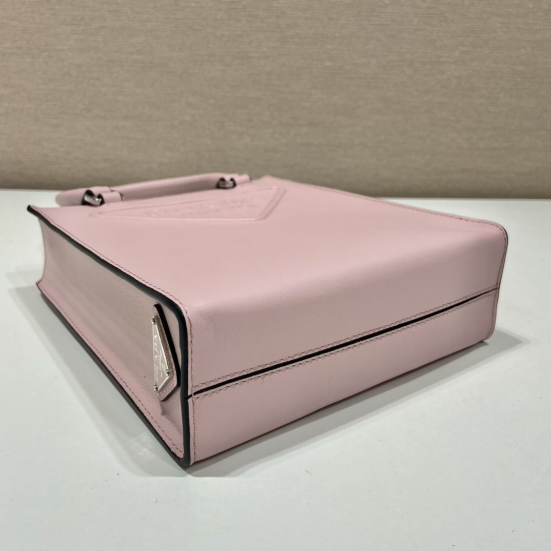 Pra*a small saffiano leather handbag