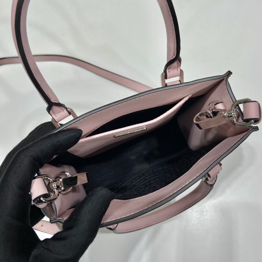 Pra*a small saffiano leather handbag