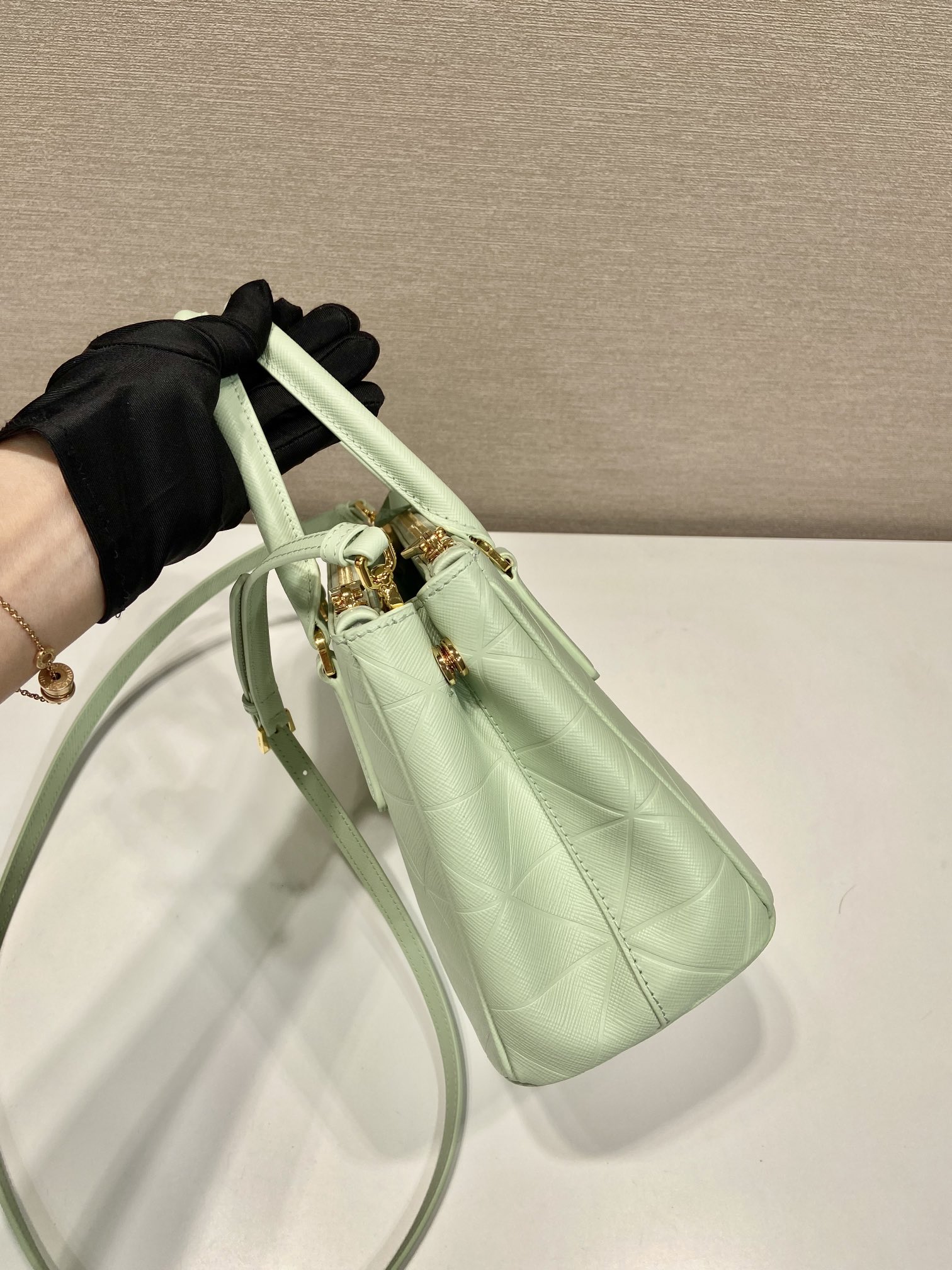 small Pra*a galleria saffiano leather bag